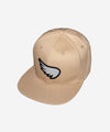 Embroidered Wing Patch Snapback - Sand